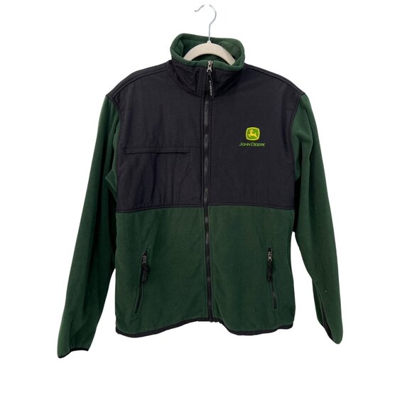 Weatherproof Garment Co Jacket Size Medium John Deere Fleece Full Zip Outerwear - Picture 1 of 8